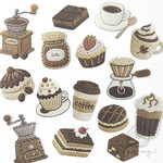 エンボス加工シール Sweet little things 1 <S1196>