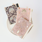 3色セット　10cmファスナー×8cm  インド刺繍リボン