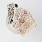 4色セット　10 cmファスナー×5.5cm  インド刺繍リボン