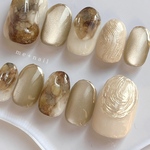 Stone marble  𓂃 ニュアンス　大理石　マーブル　石　かっこいい　お洒落　マグネット　ネイルチップ　大人ネイル　モード