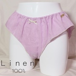 【No.１４４】ふんどしパンツ　天然素材　リネン100%   オーガニックコットン　締め付けない下着　リラックス　ショーツ　鼠蹊部ゴムなし　鼠蹊部ゆったり　冷え対策　敏感肌　むくみ　肩こり　ムレ対策