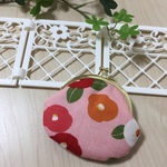 和柄＊がま口財布・小《椿》