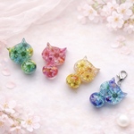 ドライフラワーたっぷり【花蜜 にゃんこ 】チャーム🐈