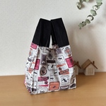  🐈‍⬛＊小さめエコバッグ＊ 布エコバッグ　コンビニエコバッグ＊【マチ15㎝】 レッド