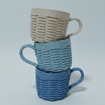 空色コーヒーミニかご