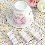 再販♡ふんわり和柄のお茶碗&箸置きセット