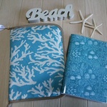 BEACH系マルチ手帳ケース＊ライトブルーコーラル