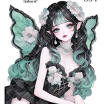 《No.854》オリジナル人物ステッカー 女の子 シール ステッカー