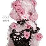 《No.860》オリジナル人物ステッカー 女の子 シール ステッカー