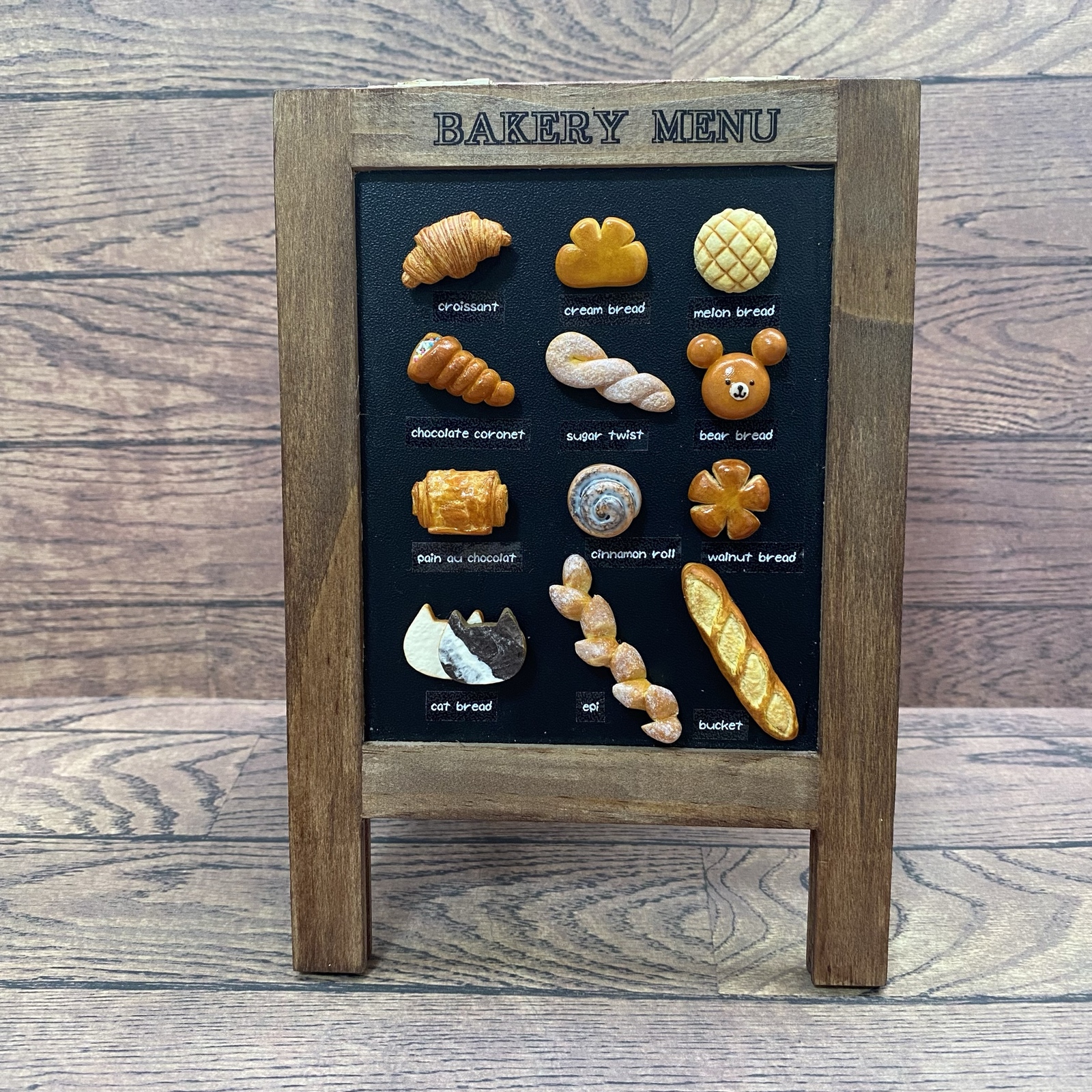 ミニチュアフード パン メニュー 立て看板 インテリア 食品サンプル 