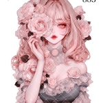 《No.883》オリジナル人物ステッカー 女の子 シール ステッカー