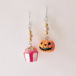 とろけるパール*甘党パンプキンのハロウィンピアス