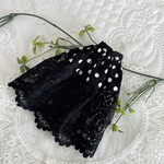 NO,618 リカちゃん服　【単品】   ブラック　ドット　チュールレース　オシャレ　スカート　リアルクローズ