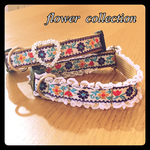 ワンちゃんの首輪    flowerfrill  