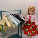 ドール用ボレロ　リカちゃんボレロ　リカちゃん長袖　ドールボレロ　ドール長袖　ドール長袖カーディガン　リカちゃんカーディガン　リカちゃん用ボレロ　リカちゃん羽織り　ドール羽織り　ドール長袖ボレロ　ボレロ