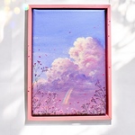 Fantasy of clouds✴︎フレーム付き原画✴︎インテリア