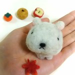 秋爛漫🍁 のんびり手乗りカピバラ /羊毛フェルト