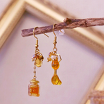 【蜂蜜:スタンダード】　Honey drip（ハニードリップ）金属アレルギー対応蜂蜜　はちみつ　ハチミツアクセサリー　ピアス　イヤリング