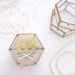 【特集掲載】ミモザ　花束　刺繍リングピロー