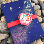 桜色スワロフスキー輝くつまみ細工のブックバンド