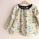 size 100　お魚スモック①