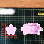 🌸さくら メッセージカード素材🌸 6cm 20枚｜卒園・進級・新年度 色紙 名札用（保育園・幼稚園）