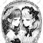 【D096】オリジナル人物ステッカー  オリジナル装飾ステッカー  