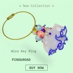 Wire Key Ring   White 𝐝𝐨𝐭💙