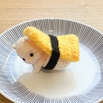 たまごのお寿司の着ぐるみです。【シルバニアファミリーの赤ちゃん専用】