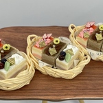 3種の長方形ケーキ♡ ミニチュアケーキ　ミニチュアスイーツ　ハンドメイド