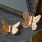真鍮パーツ Ssize［アメリカ製］4個／アンティーク調　蝶　バタフライ　虫　チャーム　ブラス 　jewelry making supplies