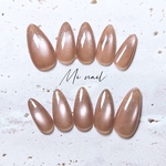 先端フラッシュマグ グラデーション マグネットネイル フラッシュグラデーション PEARL BEIGE 🏷🤎