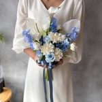 黄色カラー×ホワイトクラッチブーケ☆