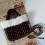 甘いもの好きのあなたに🧇｜ワッフルクリームミニバッグ(ビター)　バッグインバッグにも◎