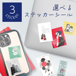 選べるステッカーシール_3Select・“YNS_Woman01”