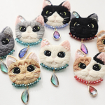 ゆい様専用ページ🌸    もふもふうちの子ブローチ(オーダー)  ペット  手刺繍  ビーズ刺繍  うちの子  プレゼント