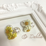 お花のピアス