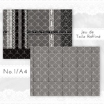 【新作】【Paper set】♱ La Croix ♱ Jeu de Toile Raffiné 🖤‎🤍♥️⟡.*