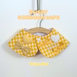 【48時間限定SALE⚠️】 『スイートギンガムケープ』　春スタイ　犬スタイ 犬ケープ 犬ビブ 犬服 名入り　※刺繍色相談可