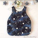 ０歳〜４歳頃まで使える６重ガーゼスリーパー＊星座と月＊ネイビー再販19