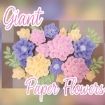 ◇送料込み:完成品販売◇壁を彩るジャイアントペーパーフラワー◇中サイズメイン