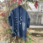 B30 襤褸　野良着　古布　リメイク　藍染　藍染め　絣　パッチワーク　継ぎ接ぎ　刺し子　ヴィンテージ　半纏　ボロ　boro