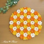 ＊モリーの花＊まんまる座布団 円座
