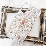 iPhone 全機種 スワロフスキー モロッコ 風 デコレーション Swarovski スマホ ケース デコ