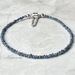 【再入荷】5ct 天然ブルーダイヤモンドブレスレット ゴールドパーツ【マグネットチェーン･ケース付】