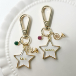 【受注生産】ミニチュア楽器・ボールチャームがかわいい♪名入れ・文字入れキーホルダー/星プレートチャーム/プチギフト/推し活/ペア/席札/吹奏楽/バンド/オーケストラ/運動部/スポーツ
