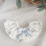 flower bouquet bib(ブルー小花柄)
