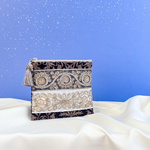 【再販】✧ Arabian Night シリーズ✧ インド刺繍 ダマスク柄 ポーチ 刺繍ポーチ タッセル