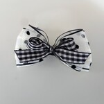 ワンちゃん用バレッタ　チェックドット