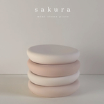 sakura mini stone plate /桜色のミニストーンプレート　ジェスモナイト アクセサリートレイ　小物入れ
